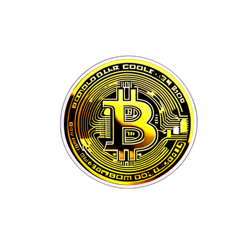 BTC USD Klistermärke med Bitcoin-logotyp