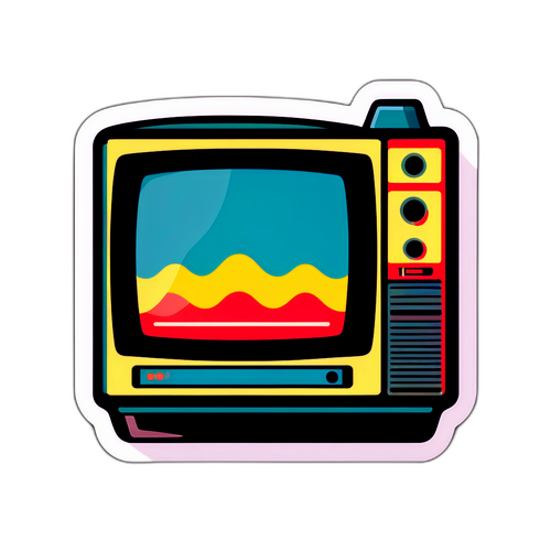 Sticker retro cu televizor Digi Sport 3