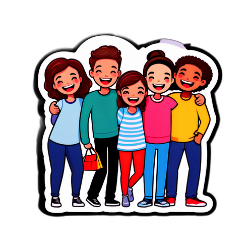 Masayang Grupo ng Mga Kaibigan