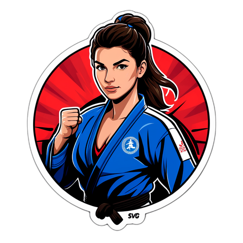 Stilfuldt klistermærke af Mackenzie Dern