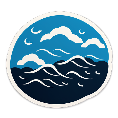 High Wind Warning Sticker
