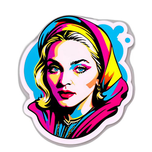 Abstract Portret van Madonna
