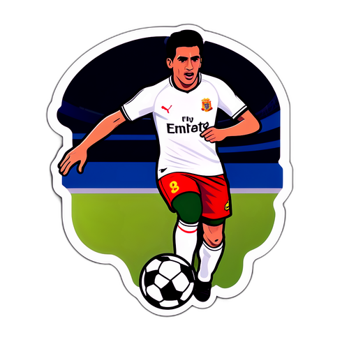 Martinez Emiliano'nın Futbol Kariyeri Sticker Tasarımı
