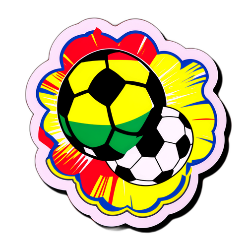 Sticker ya Mpira wa Miguu ya Uganda dhidi ya Tanzania