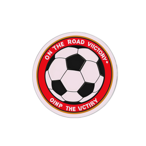 Naklejka z piłką nożną na Puchar Francji