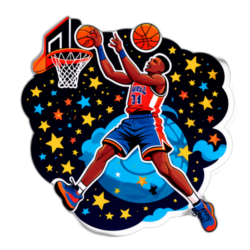 Whimsical Koszykarz w Akcji