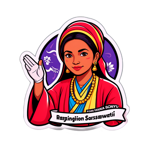 Stiker Tema Pengunduran Diri Rahayu Saraswati