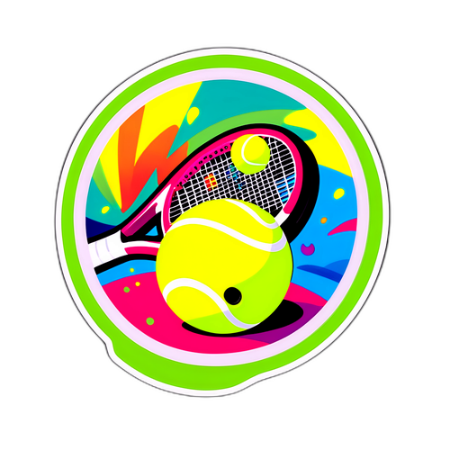 Playful Tennis Channel Sticker