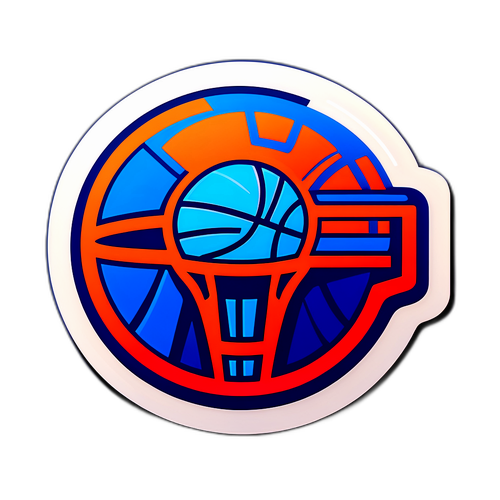 Diseño minimalista del logo de los Pistons con detalles de baloncesto