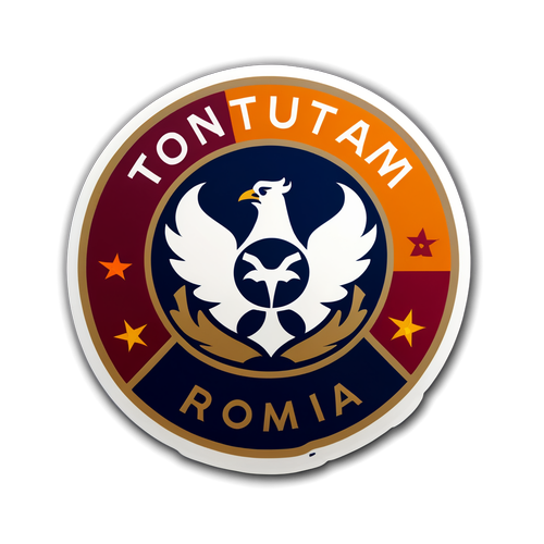 Stiker Pertarungan Tottenham dan Roma