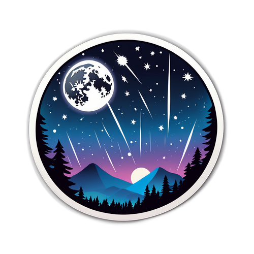 Meteorregn under stjärnklar natt