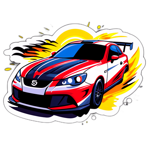 高速赛车活动贴纸