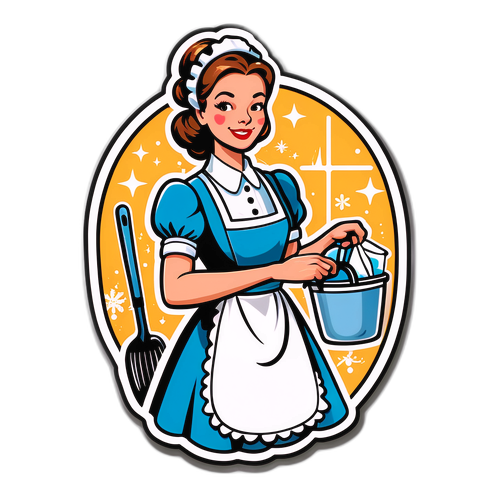 Vintage Housemaid Sticker