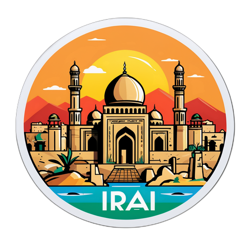 Dramatisk illustration af Irak