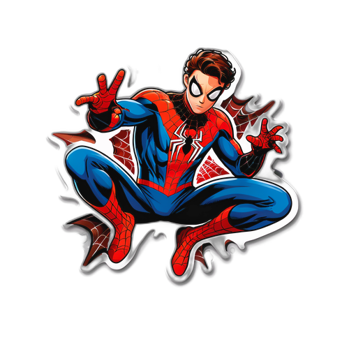 Moderne sticker van Spider-Man