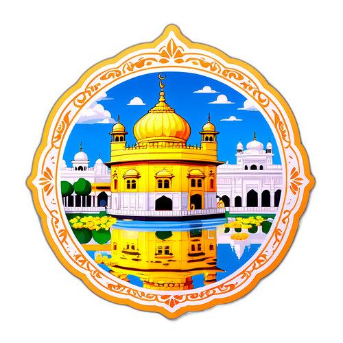 सुखद अमृतसर दृश्य - स्वर्ण मंदिर