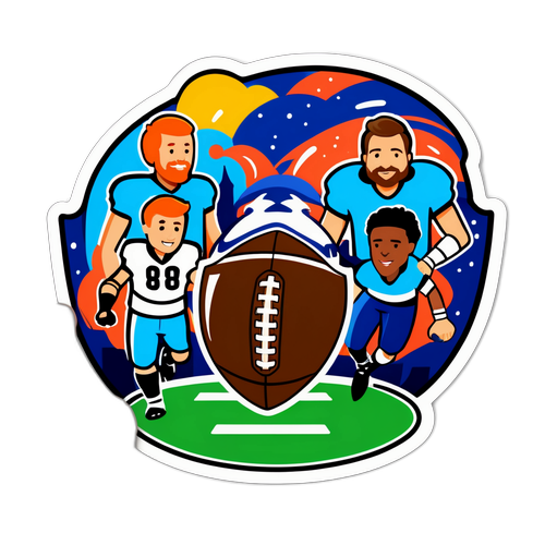 Stiker Fantasi Bola Sepak yang Comel