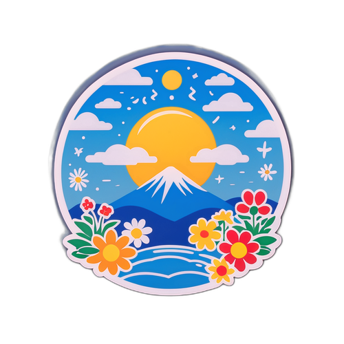 광주의 맑은 날씨 스티커