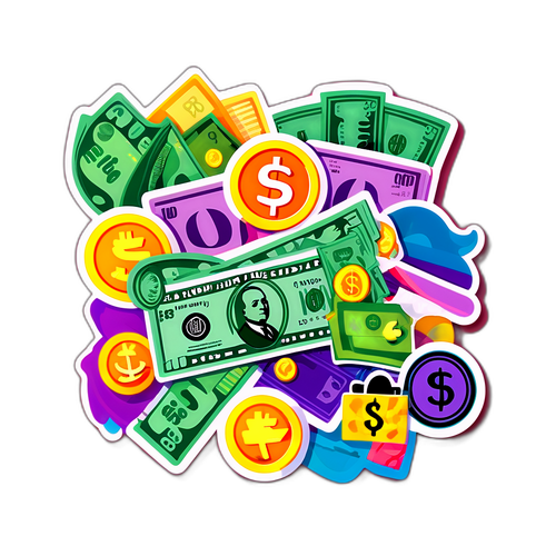 สติกเกอร์วันหยุดครึ่งเงิน