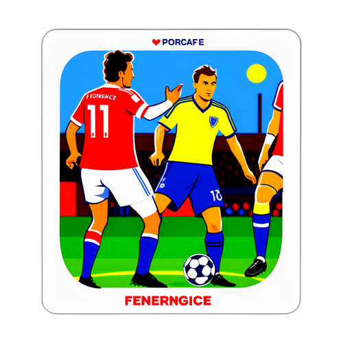 노팅엄 포레스트와 페네르바체의 축구 경기 스티커