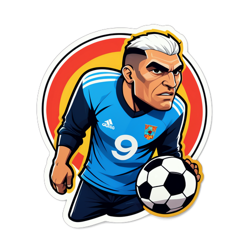 Εκφραστικό αυτοκόλλητο με τον Μανταλό