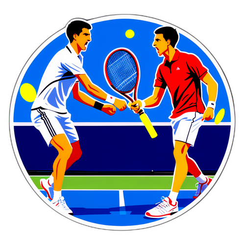 Partido de tenis entre Djokovic y Fritz