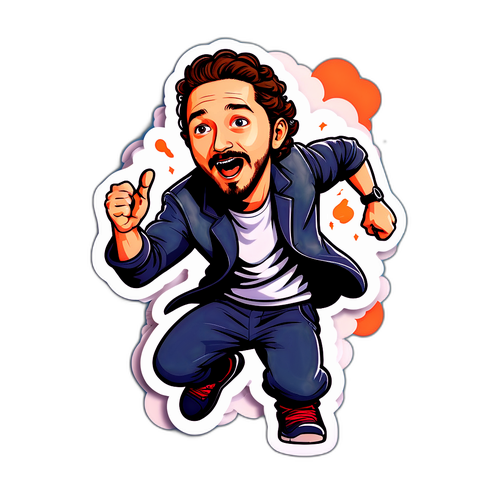 Dynamic Action Scene of Shia LaBeouf