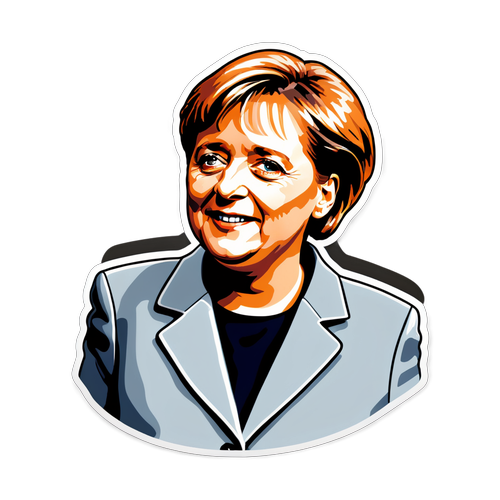 Adesivo Chic di Angela Merkel