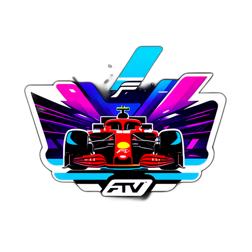 F1TV logo futuristisella taustalla