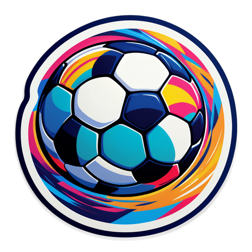 Vibrerande fotbollssticker