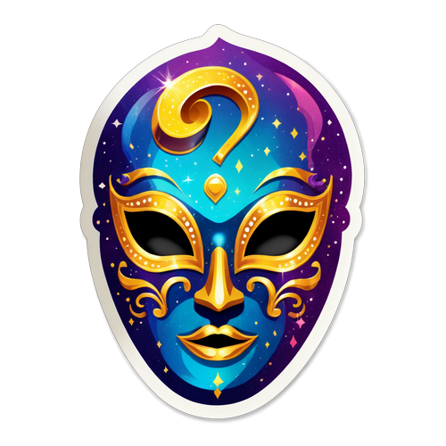 Een Mysterieuze en Kleurrijke Masker