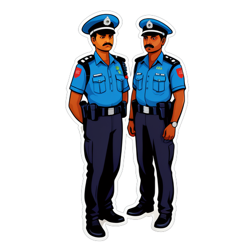 Polis Bangladesh: Simbol Keteguhan dan Ketenangan di Tengah Protes!