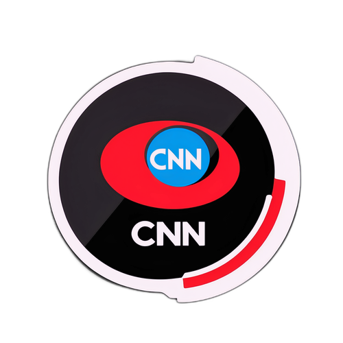 Moderne CNN Nieuwslogo Sticker