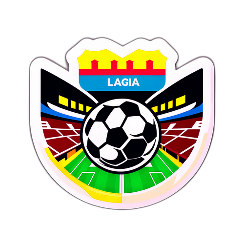 La Liga Maçlarının Heyecanını Sembolize Eden Dinamik Sticker Tasarımı
