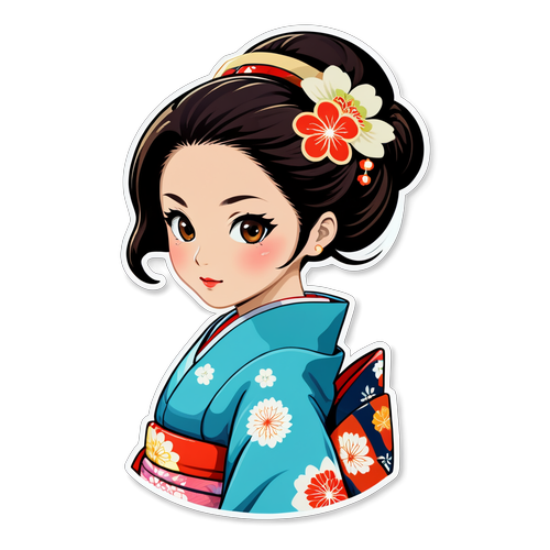 日本傳統和服美人