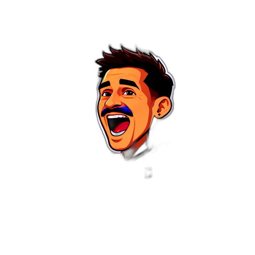 Energetisk sticker av Carlos Alcaraz