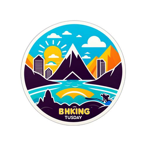 Adesivo Viaggio Avventura Martedì