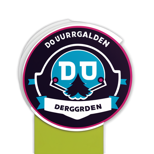 Moderna Djurgården Klistermärke