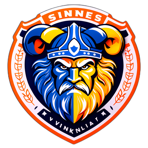 Minimalist design av Sandnes Ulf og Viking logoer