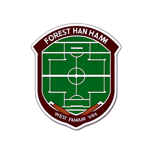 Дизайн матчу Вест Гема – Форест у формі футбольного поля