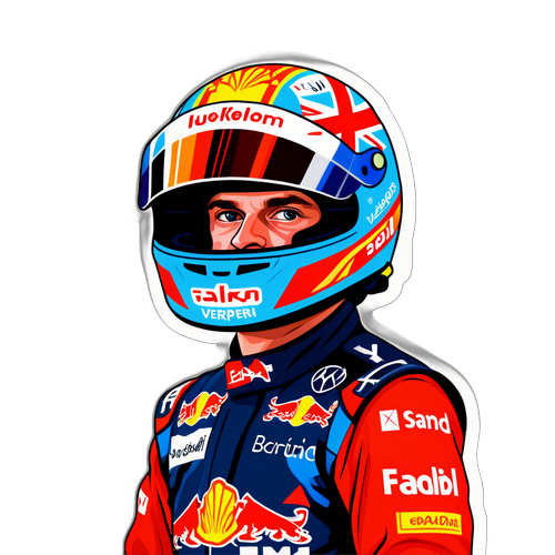 An artistisches Porträt von Max Verstappen