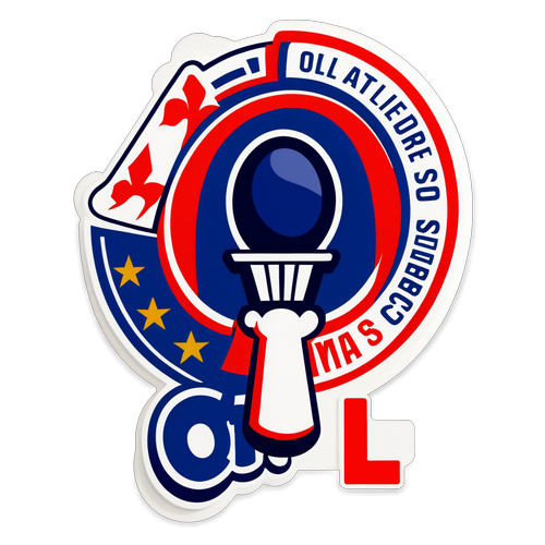 Sticker de soutien pour les fans de l'OL