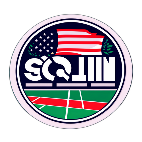 美國網球公開賽主題貼紙