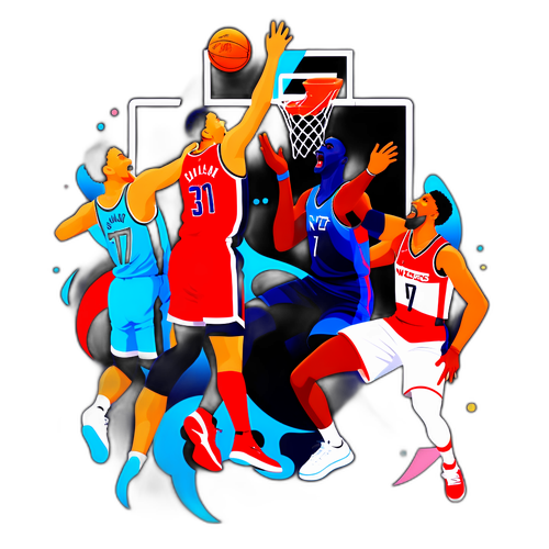 Scène vibrante du match entre les Wizards et les Nets
