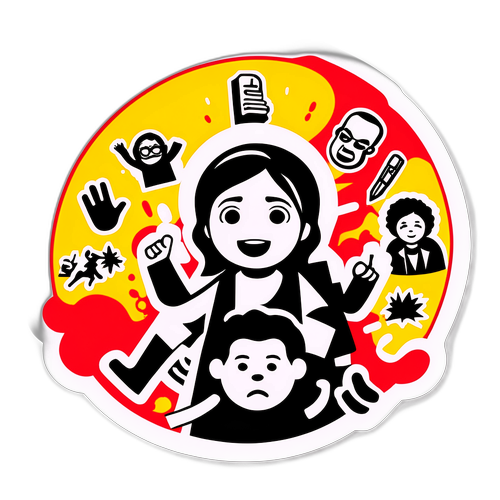 สติกเกอร์ที่บอกเล่าเรื่องราวแห่งความโกลาหล