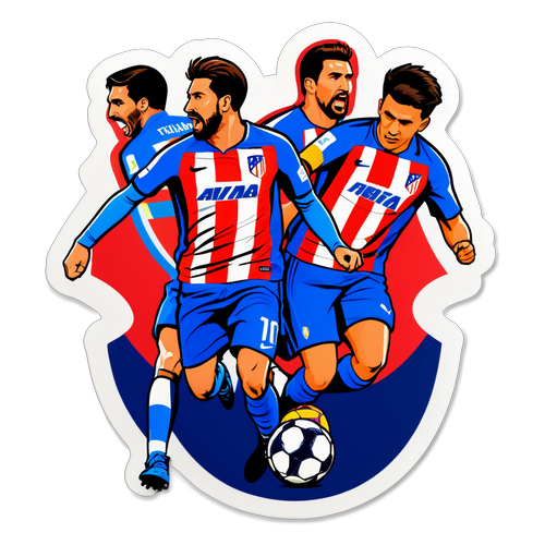 Diseño de sticker para el partido Leganés vs Atlético de Madrid