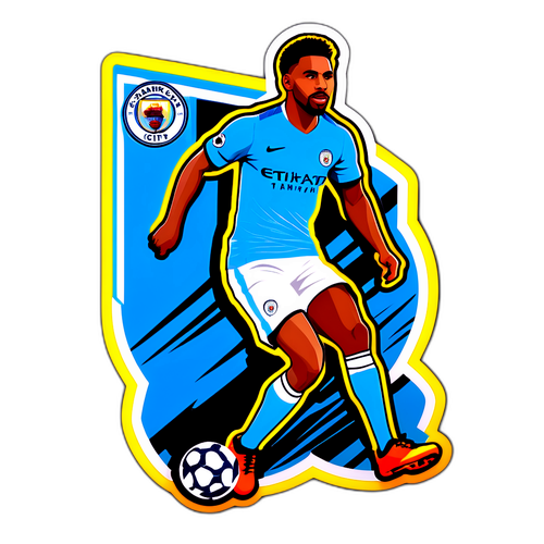 Sticker ya Soka ya Man City