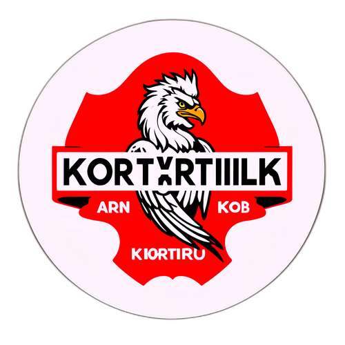 KV Kortrijk Logo met Enthousiaste Supporters