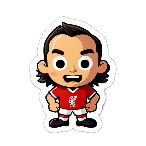 מדבקת כדורגל חמודה של ליברפול נגד בארנסלי