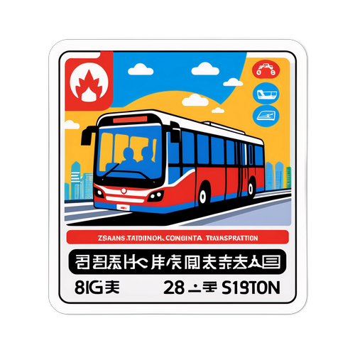 中山站交通卡貼紙設計